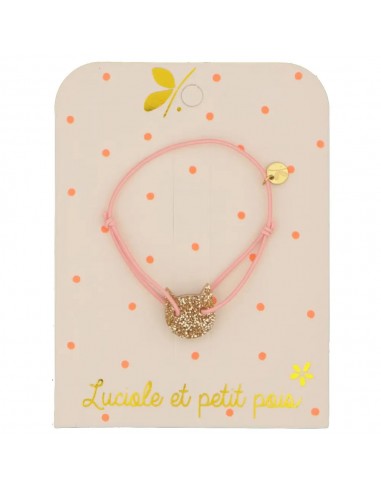 Bracelet Cordon Elastique Rose