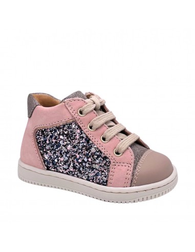 Bottillons Frida Zip Glitter Vieux Rose