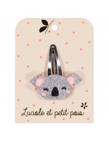 Barrette Koala Glitter Argent