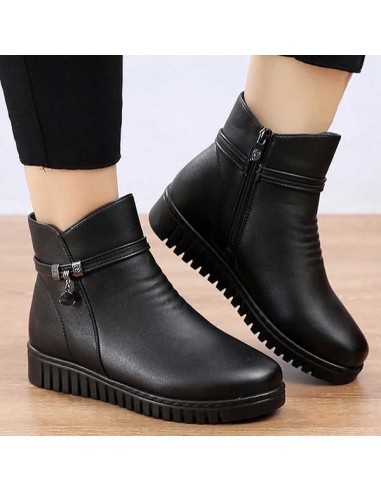 Bottines en cuir pour femmes