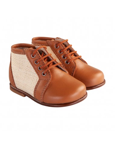 Bottines bi matière camel 23092