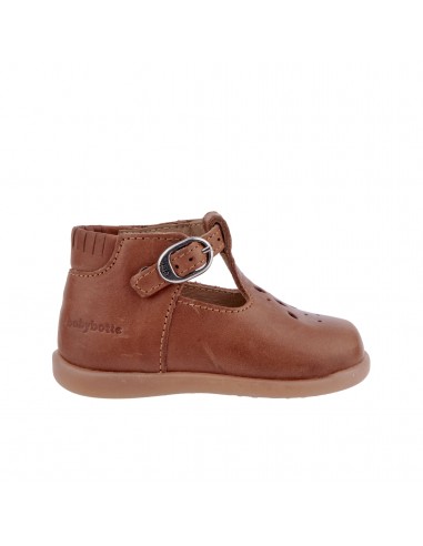 Bottines Paris semi-ouverte cognac