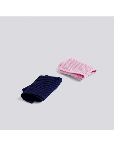 HAY WAFFLE DISH CLOTH 2 PCS - Rose Blue