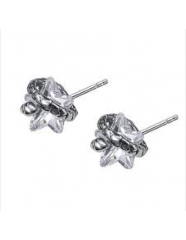 Boucles d'oreilles gothiques étoile zircon