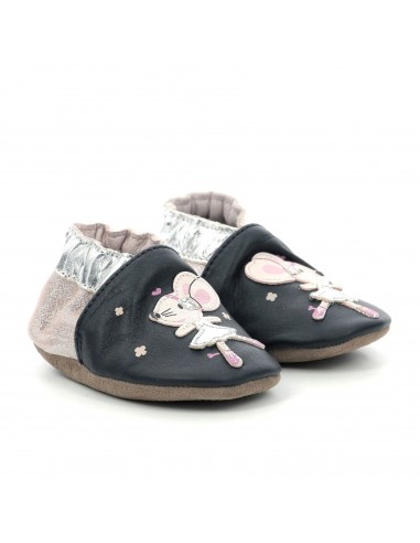 Chaussons Dancing Mouse marine rose